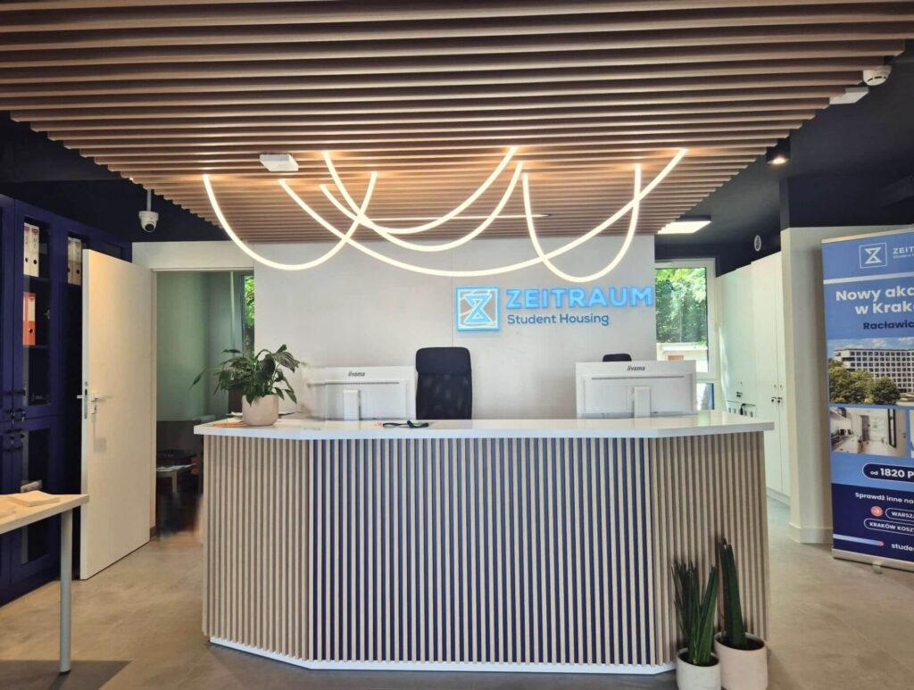 ZEITRAUM Racławicka w Krakowie – nowoczesny akademik z częścią apartamentową na wynajem zrealizowany przez Activ Investment dla ZEITGEIST Asset Management