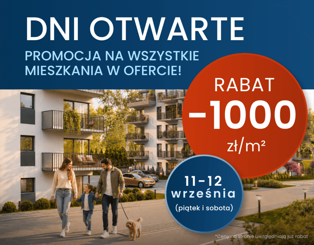 Dni Otwarte Osiedle Area Park II Gliwice - 11 i 12 września. Rabaty na wszystkie mieszkania -1000 zł/m²