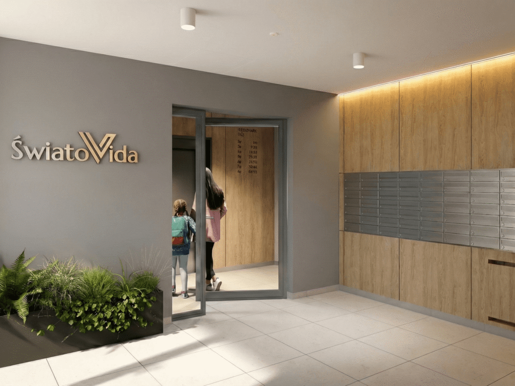 Projekt części wspólnych inwestycji ŚwiatoVida w Warszawie | Activ Investment